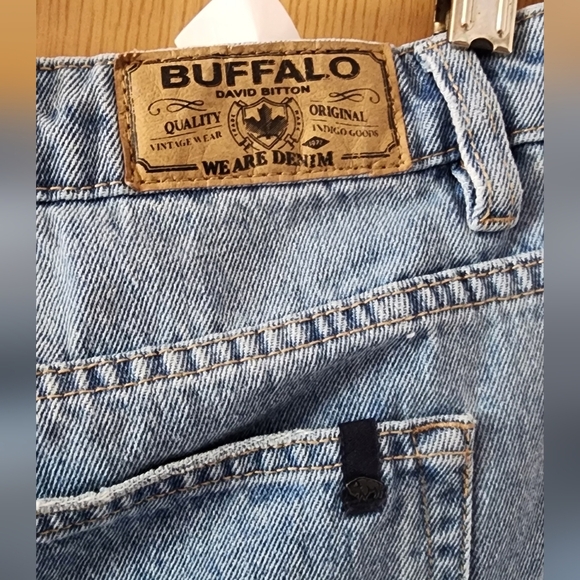 Distressed Light Blue Denim Shorts - Picture 3 of 6